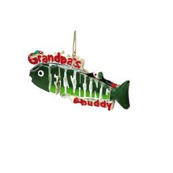 Item 483103 Grandpa's Fishing Buddy Ornament