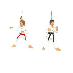 Item 483354 Girl/Boy Karate Ornament