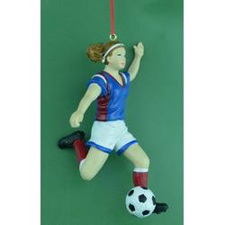 Item 483753 Girl Soccer Ornament