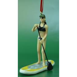 Item 483758 Girl Paddle Board Ornament