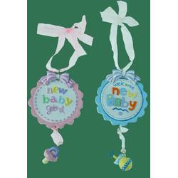 Item 483762 New Baby Girl/Welcome New Baby Boy Ornament