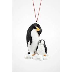 Item 483842 Penguin With Baby On Ice Ornament