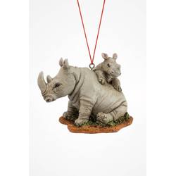 Item 483843 Rhino With Baby Ornament