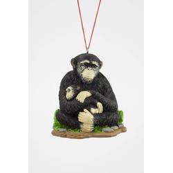 Item 483849 Chimpanzee With Baby Ornament