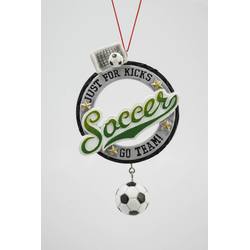 Item 483881 Just For Kicks/Go Team! Soccer Disc Ornament