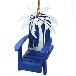 Item 483951 Adirondack Chair With Palm Tree Ornament