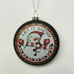 Item 484009 Snowman Disc Ornament