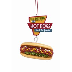 Item 484023 You'll Relish Our Hot Dogs Hot & Fresh Sign With Hot Dog Ornament