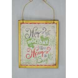 Item 484055 May The Holiday Be Merry & Bright Ornament