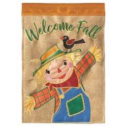 Item 491006 Welcome To Fall Scarecrow Flag