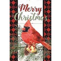 Item 491267 Merry Christmas Cardinal Flag