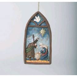 Item 495798 Nativity Plaque Ornament