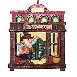 Item 496131 Santa Saloon Ornament