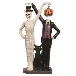 Item 501055 thumbnail Skull And Pumpkin Hanging Head Figure