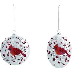 Item 501120 Frosted Cardinal Ornament