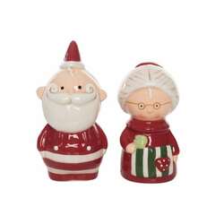 Item 501145 Santa And Mrs Claus Salt And Pepper Set