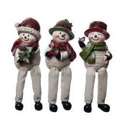 Item 501210 Cutie Snowman Shelf Sitter