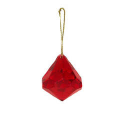 Item 501249 Large Red Holiday Jewel Ornament