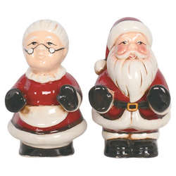 Item 501260 Santa and Mrs. Claus Salt and Pepper Shakers Set