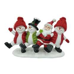 Item 501287 Dancing Santa Snowman Decor