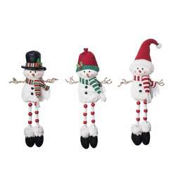 Item 501312 thumbnail Plush Snowman Sitter With Dangle Legs