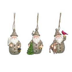Item 501331 Rustic Santa Ornament