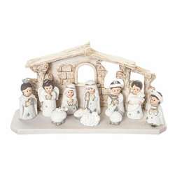 Item 501379 thumbnail Silver Child Nativity Set Of 12