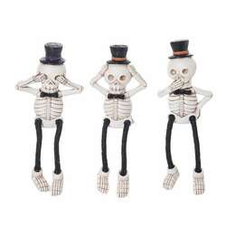 Item 501385 Top Hat Skeleton Shelf Sitter