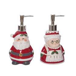 Item 501423 Mr/Mrs Claus Soap Dispenser