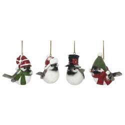 Item 501479 Bundled Up Bird Ornament