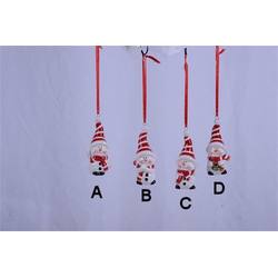 Item 501527 Red/White Striped Hat Snowman Ornament