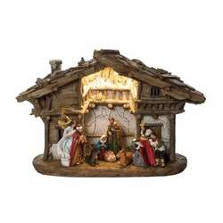 Item 501596 thumbnail Lighted Traditional Nativity Scene