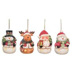 Item 501721 Light Up Christmas Character Ornament
