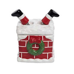 Item 501750 Santa Down The Chimney Bowl With Spreaders