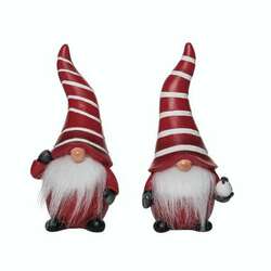 Item 501970 Red/White Striped Gnome Decor