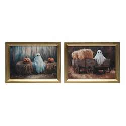Item 502100 thumbnail Hay Bale Ghost Wall Decoration