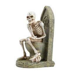 Item 502109 thumbnail Skeleton On Tombstone Toilet