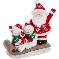 Item 505022 Sled Santa/Snowman Figure