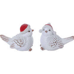 Item 505023 White Bird With Santa Hat