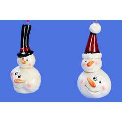 Item 505039 Snowman With 2 Faces Ornament