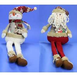 Item 505051 Country Snowman/Santa Shelf Sitter