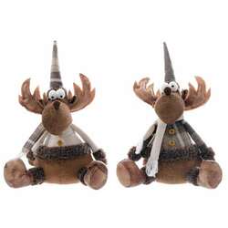 Item 505070 thumbnail Tan Plaid Sitting Moose