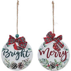 Item 505085 Merry/Bright Cardinal Ornament