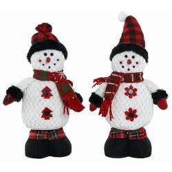Item 505088 Red & Black Plaid Snowman