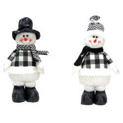 Item 505125 Black & White Snowman Stander