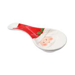 Item 505126 thumbnail Ceramic Santa Face Spoon Rest