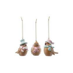 Item 505155 thumbnail Pastel Gingerbread Bird Ornament