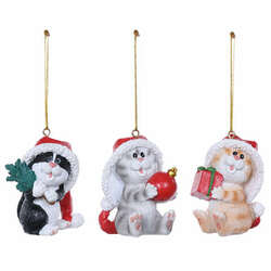 Item 505222 Santa Cat Ornament
