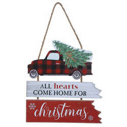 Item 505226 thumbnail Hearts/Home Truck Hanging
