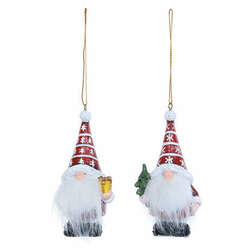 Item 505243 Gnome With Fur Ornament